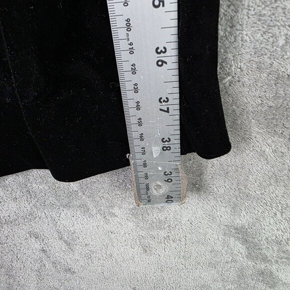 Womens Signature Collection Black Velvet Pull-On Pants Polyester Size 1X 18W-20W - Picture 9 of 10